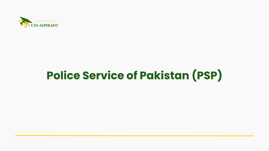 Banner showing PSP CSS group text, emphasizing law enforcement duties, power, uniforms, and career advancement opportunities.